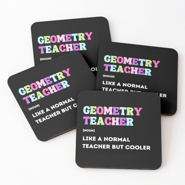 Item preview, Geometry Teacher Cooler Teacher  | Lowest Price on Site designed and sold by The Plain Color Shop.