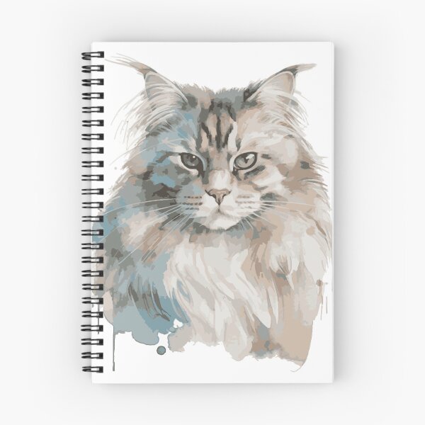 Item preview, Norwegian Mountain Cat Portrait with Pastel Background  designed and sold by Cody Bertasso.
