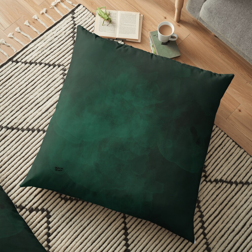 Emerald #minimal #design #kirovair #decor #buyart #green #design #elements Bodenkissen