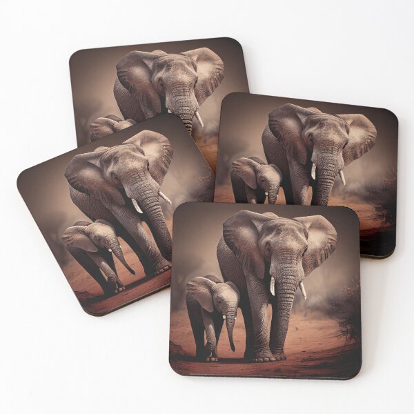 Item preview, elefante africano y ternero designed and sold by Ingama-Designs.