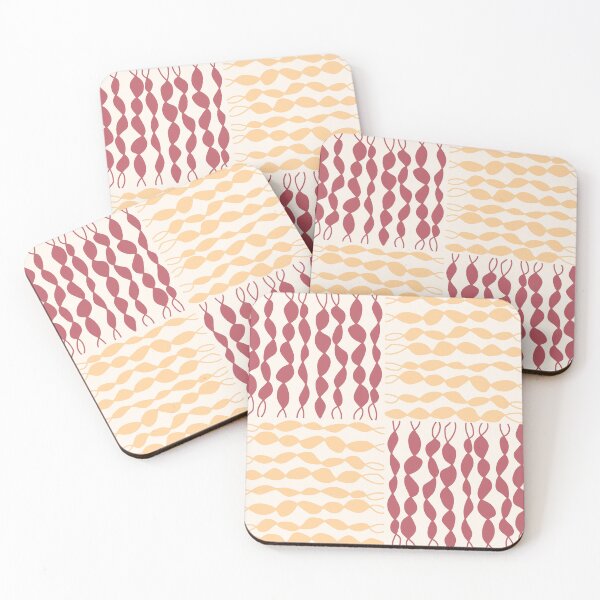 Item preview, dna coding checkerboard in butter yellow and raspberry blush designed and sold by FrancesPoff.