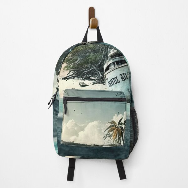 Artikelvorschau, Tropical Island Shipwreck Print entworfen und verkauft von FireScreen.