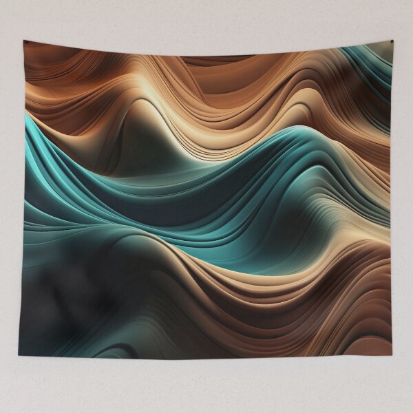 Item preview, Orange and Green Silk Fabric Print designed and sold by FireScreen.