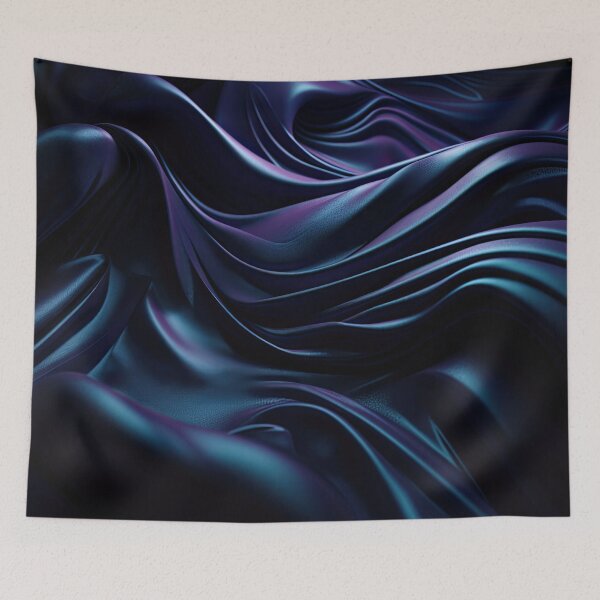 Item preview, Dark Blue Silk Fabric Print designed and sold by FireScreen.