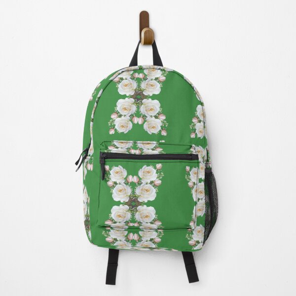 Item preview, Green background Watercolor beautiful flower patterns design designed and sold by GURUMAD.