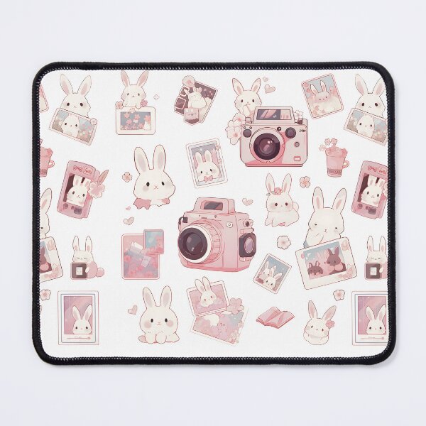 Item preview, Bunny with pink polaroid Happy memories set designed and sold by Lialightart.