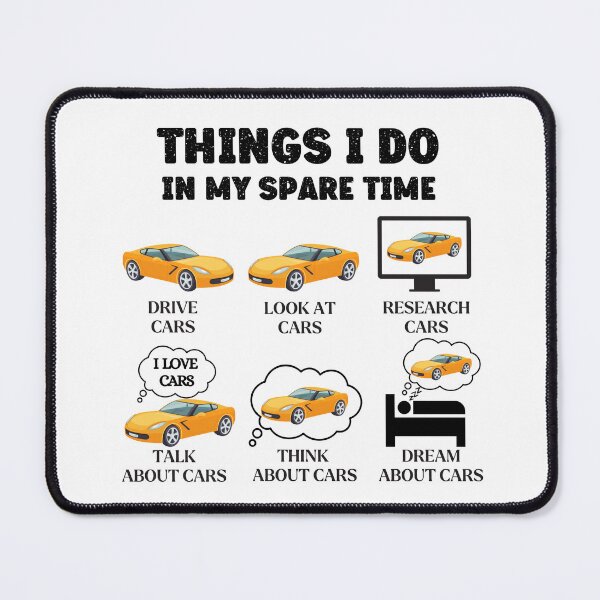 Item preview, Things I Do In My Spare Time Funny Car Enthusiast Car Lover designed and sold by SaritasShop.