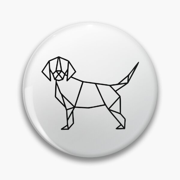 Item preview, Origami Dog - Black designed and sold by SimpleWorksSK.