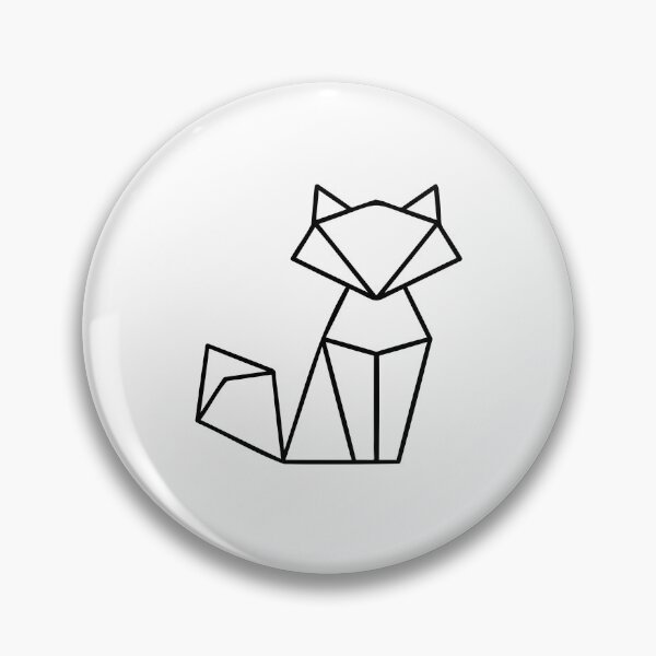 Item preview, Origami Fox - Black designed and sold by SimpleWorksSK.