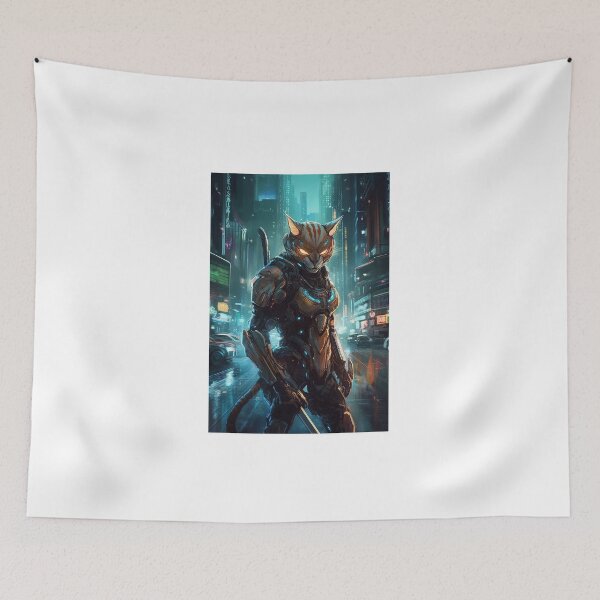 Item preview, Cyberpunk Felines #8FECEB85C designed and sold by nixlim.