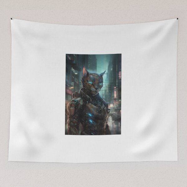 Item preview, Cyberpunk Felines #AEAEF8A1D designed and sold by nixlim.