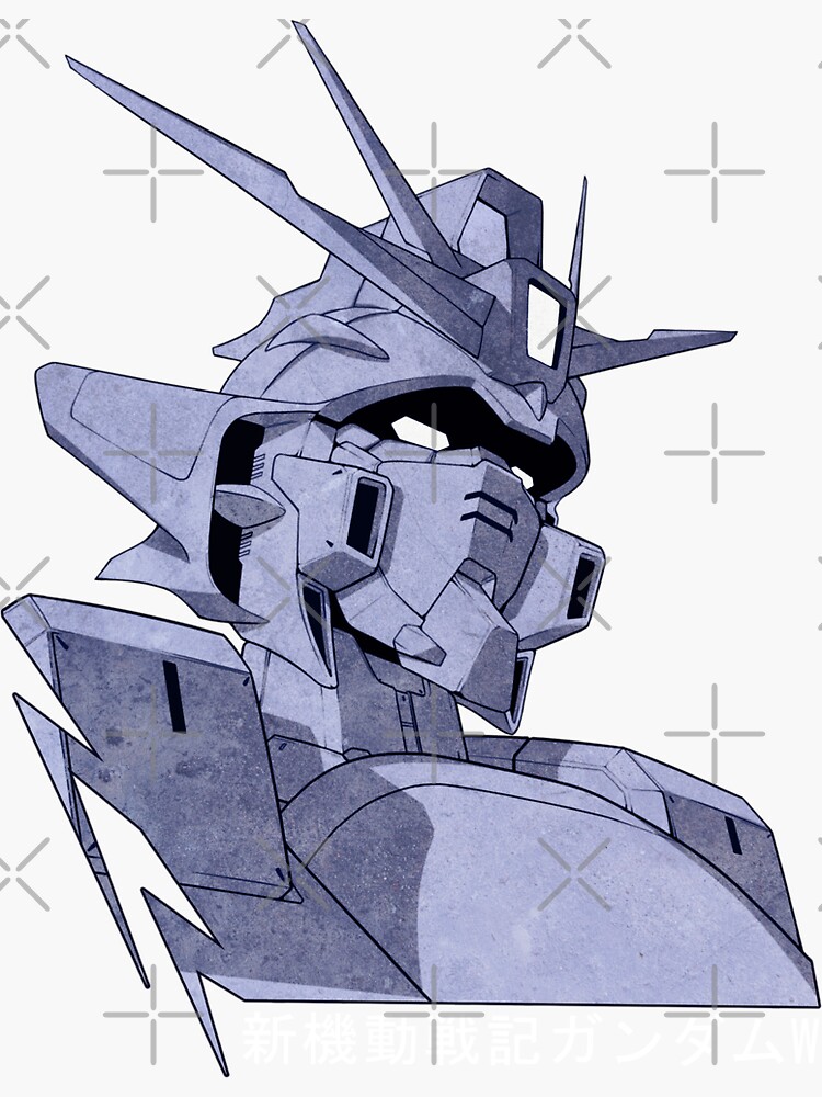 "Gundam Wing" Sticker for Sale by VanHand Redbubble