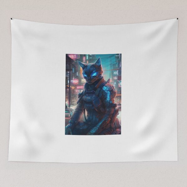 Item preview, Cyberpunk Felines #C6255D6B5 designed and sold by nixlim.