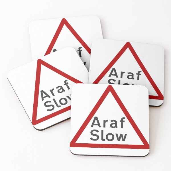 Item preview, Araf Slow Welsh Road Sign designed and sold by skownky.