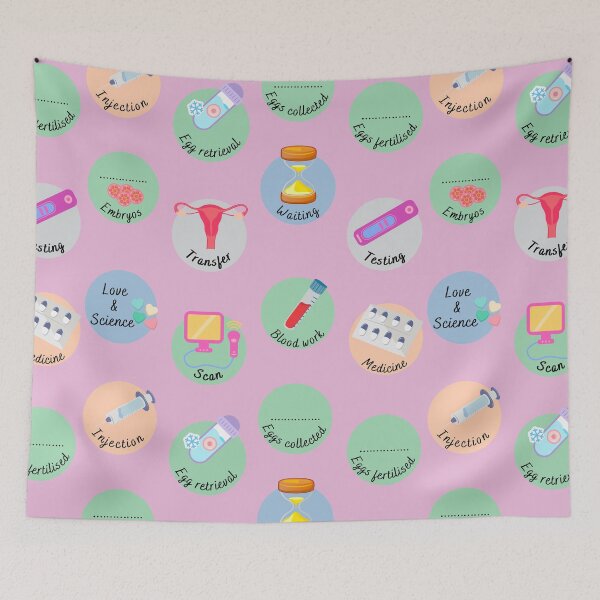 Item preview, Fertility treatment steps in fertility journey pattern designed and sold by Lady-Frost.