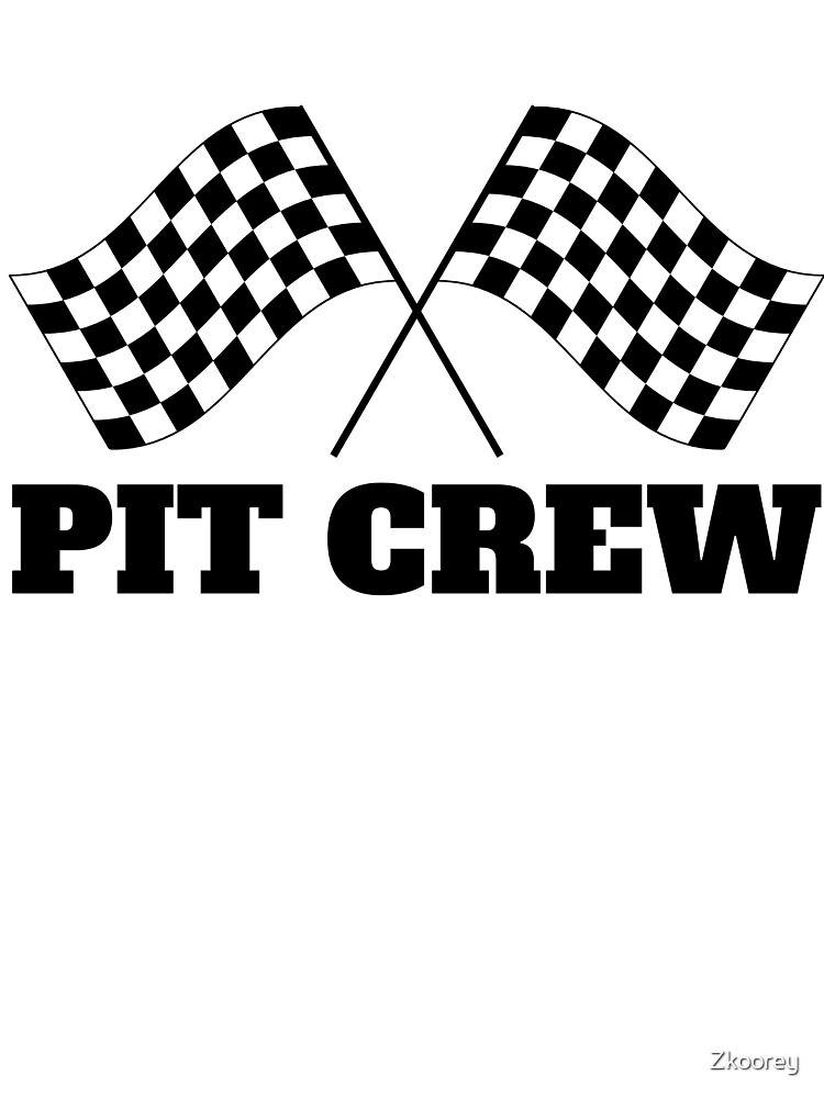 Personalized Pit Crew Checkered Flag Water Bottle