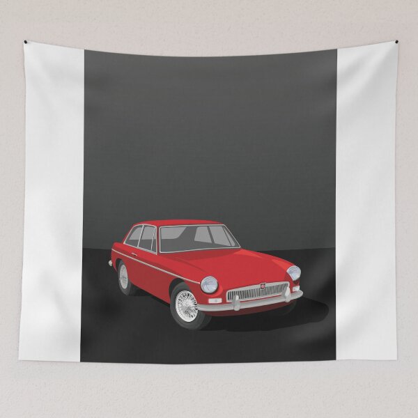 Item preview, MGB GT Graphic Poster -Red designed and sold by NickShirrell.