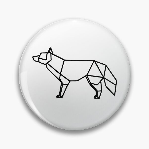 Item preview, Origami Wolf - Black designed and sold by SimpleWorksSK.