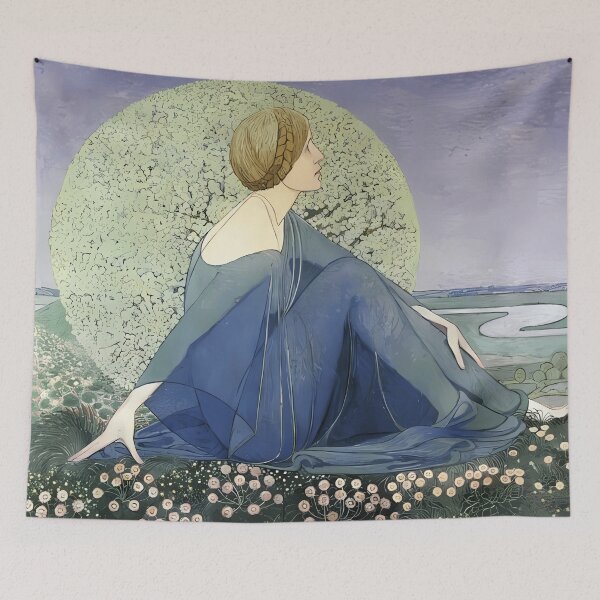 Item preview, Heinrich Vogeler Die Erwartung (Träume II) designed and sold by NouveauEra.