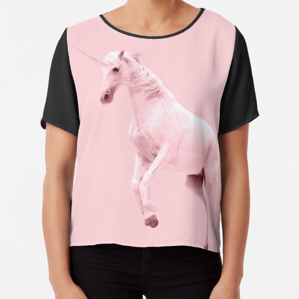 Pink Unicorn by Alice Monber Chiffon Top
