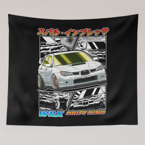 Item preview, White Subie Impreza WRX STi Hawk Eye Drifting designed and sold by JDM Guyvit.