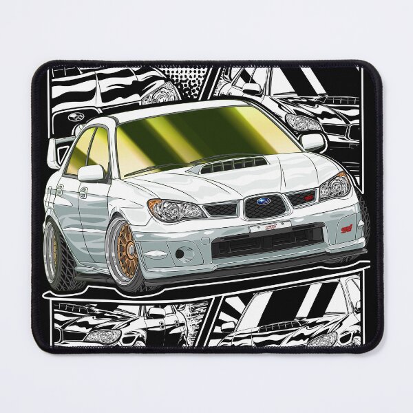 Item preview, White Subie Impreza WRX STi Hawk Eye Drifting designed and sold by JDM Guyvit.