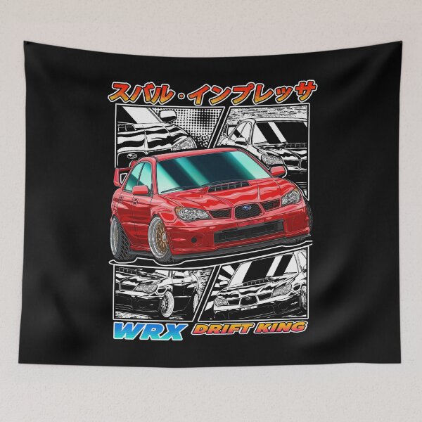 Item preview, Red Subie Impreza WRX STi Hawk Eye Drifting designed and sold by JDM Guyvit.