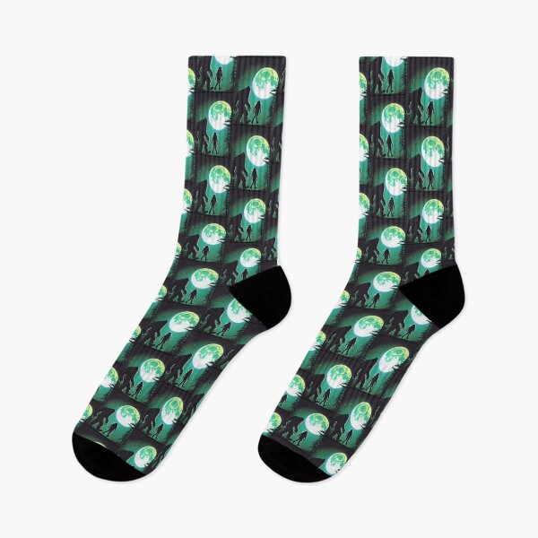 Item preview, alien and bigfoot moon Graphic  designed and sold by gemagentaz.