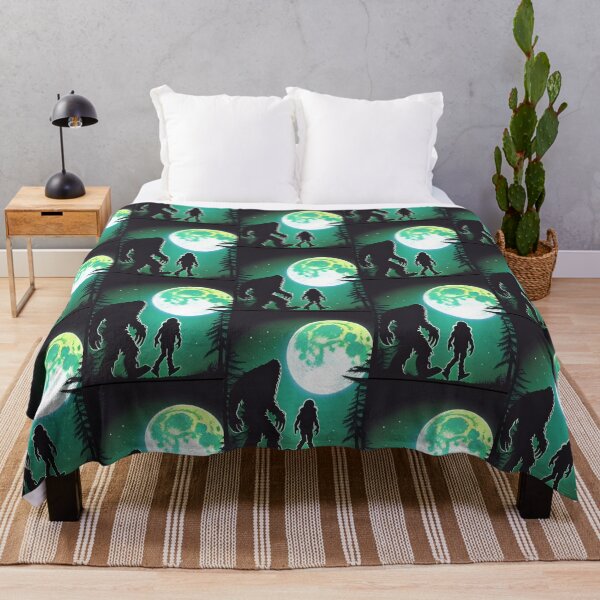 Item preview, alien and bigfoot moon Graphic designed and sold by gemagentaz.