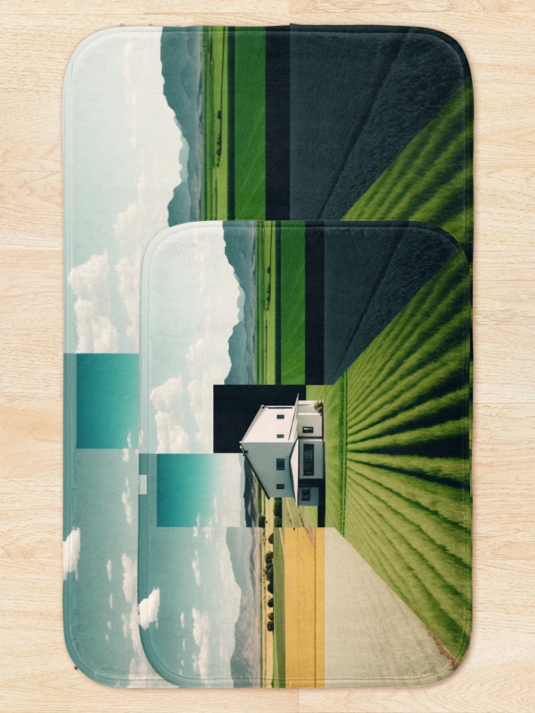 Thumbnail 5 of 6, Bath Mat, Open Fields designed and sold by RicoInStudios.