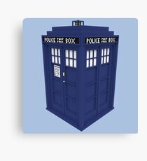 Pixel Doctor Who Tardis Canvas Print