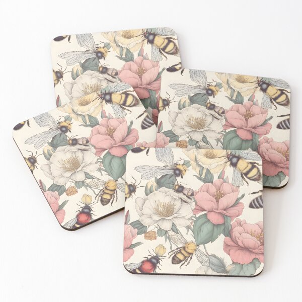 Item preview, Vintage Summer Spring Pastel Garden Flowers designed and sold by ArTeaCupcake.