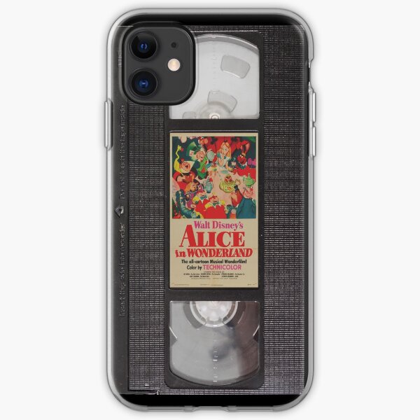 Alicia en el país de las maravillas VHS Funda blanda para iPhone