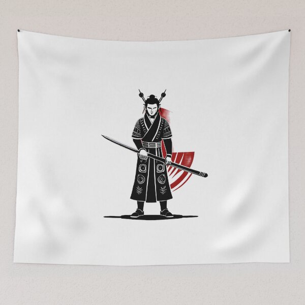 Item preview, samurai with sword designed and sold by basitcv.