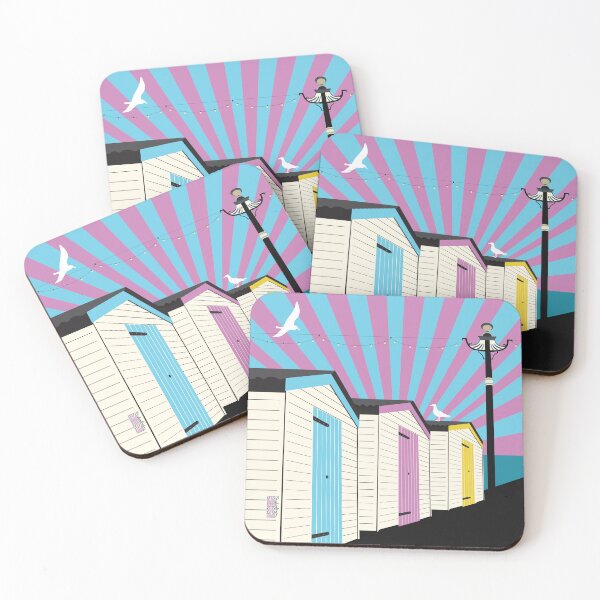Item preview, Coastal Candy Skies and Beach Huts designed and sold by Vicky Anne Vaughan.