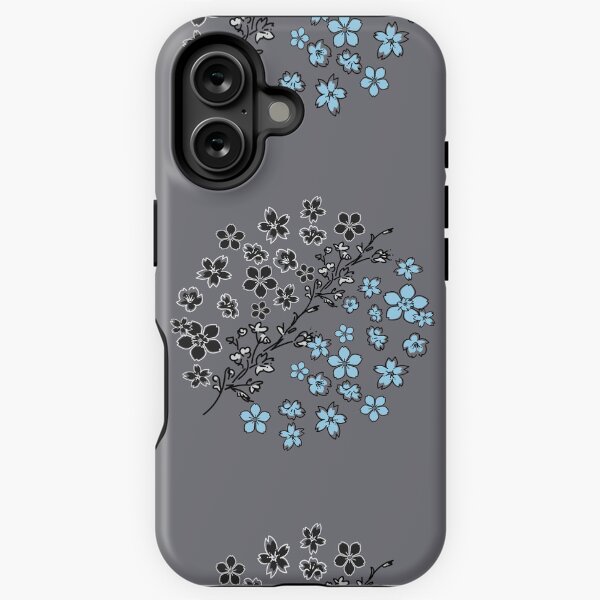 Item preview, Blue yin Yang cherry blossoms designed and sold by Ellia Arts.