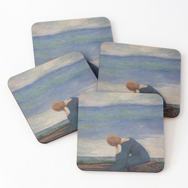 Item preview, Heinrich Vogeler Longing (Reverie) designed and sold by NouveauEra.