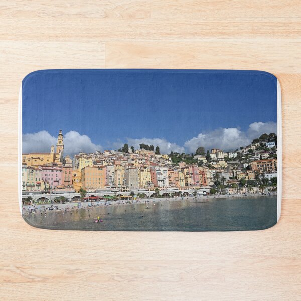 Item preview, Beach in Menton France summer season designed and sold by goceris.