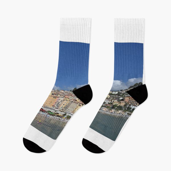 Item preview, Beach in Menton France summer season designed and sold by goceris.