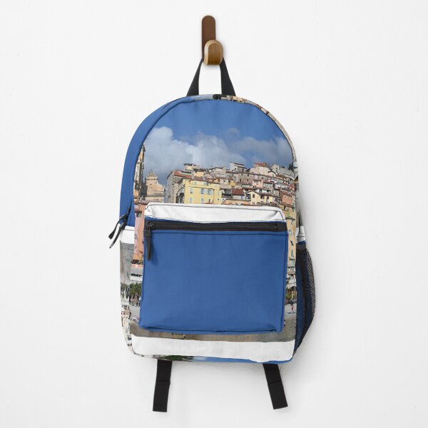 Item preview, Beach in Menton France cityscape summer season designed and sold by goceris.