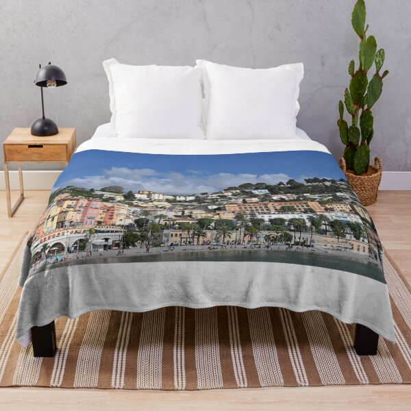 Item preview, Beach with palm trees in Menton France summer season designed and sold by goceris.