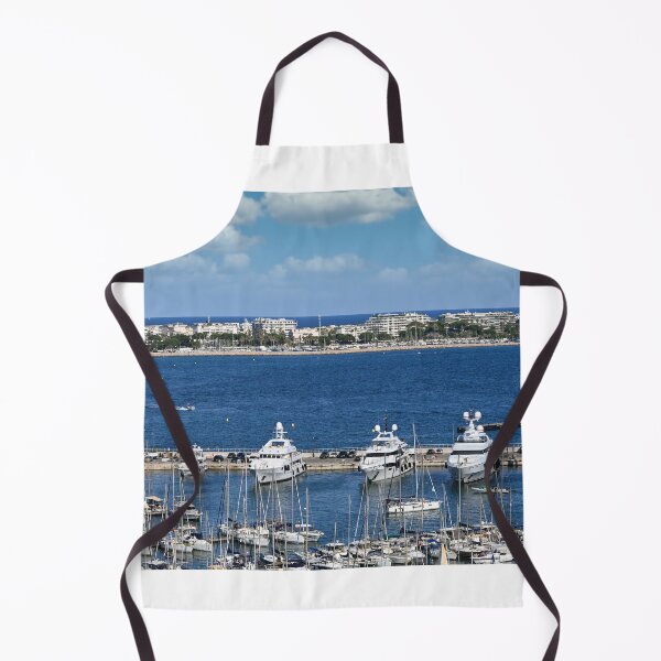 Item preview, Port with yachts in Cannes France summertime designed and sold by goceris.