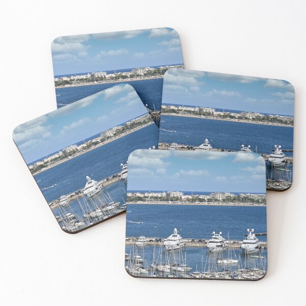 Item preview, Port with yachts in Cannes France summertime designed and sold by goceris.