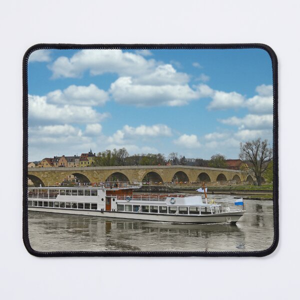Item preview, a tourist boat sails on the Danube Regensburg Germany designed and sold by goceris.