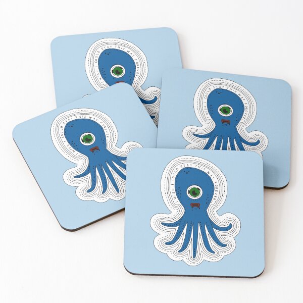 Item preview, Frightened Rabbit Squid “I Wish I Could Stay This Way Forever” designed and sold by SentABear.