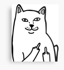 F*ckU Cat - Lord Nermal Metal Print