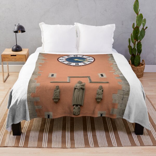 Item preview, Stone bridge clock tower detail Regensburg Germany designed and sold by goceris.