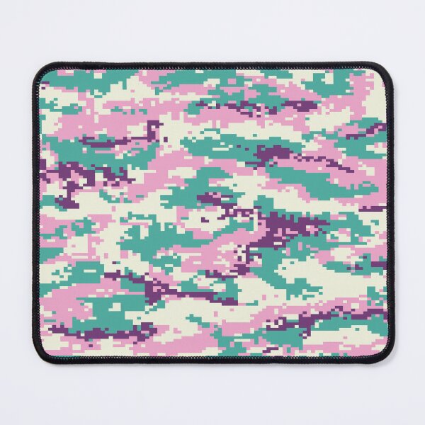 Item preview, Pink and green camouflage seamless pattern designed and sold by RubyCollection.