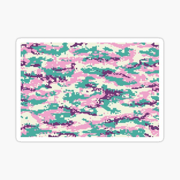 Item preview, Pink and green camouflage seamless pattern designed and sold by RubyCollection.