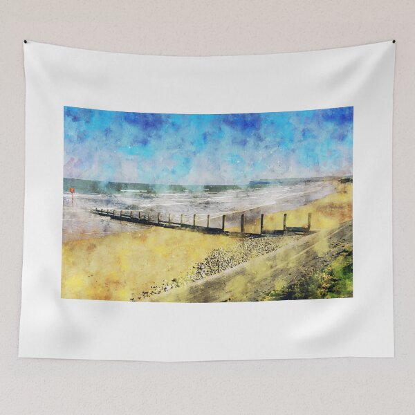 Item preview, Redcar Beach - Watercolour designed and sold by MichaelBShannon.